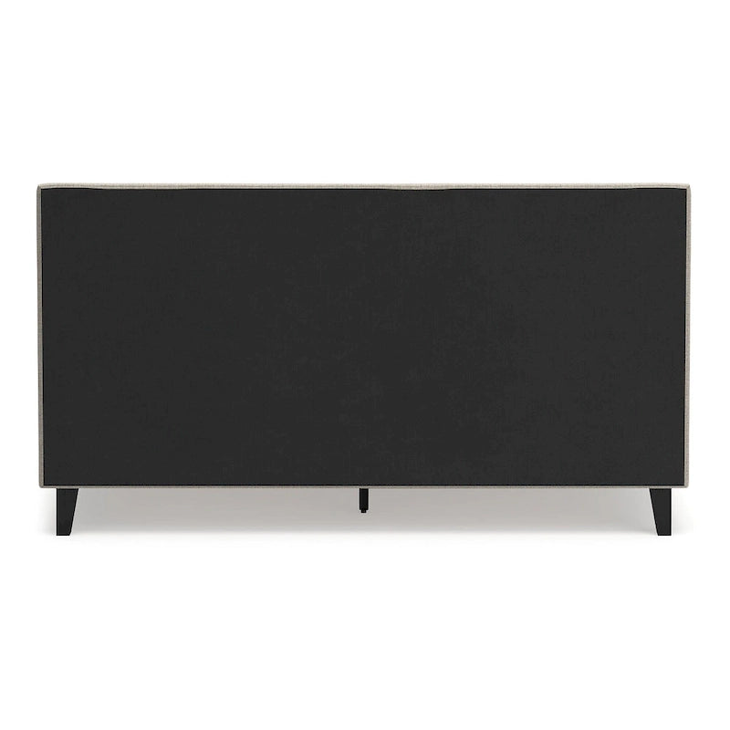Helles Grau Kingsize Polsterbett mit Lattenrost