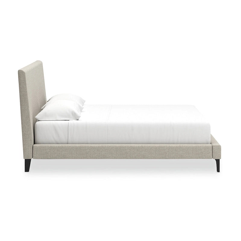 Helles Grau Kingsize Polsterbett mit Lattenrost