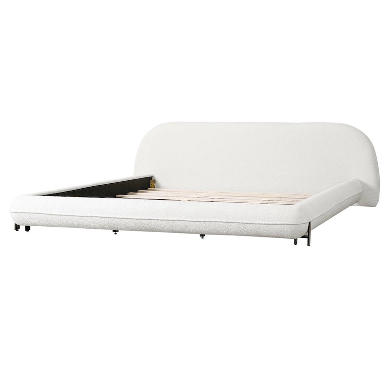 Bouclé-Polsterbettgestell, Queen oder King