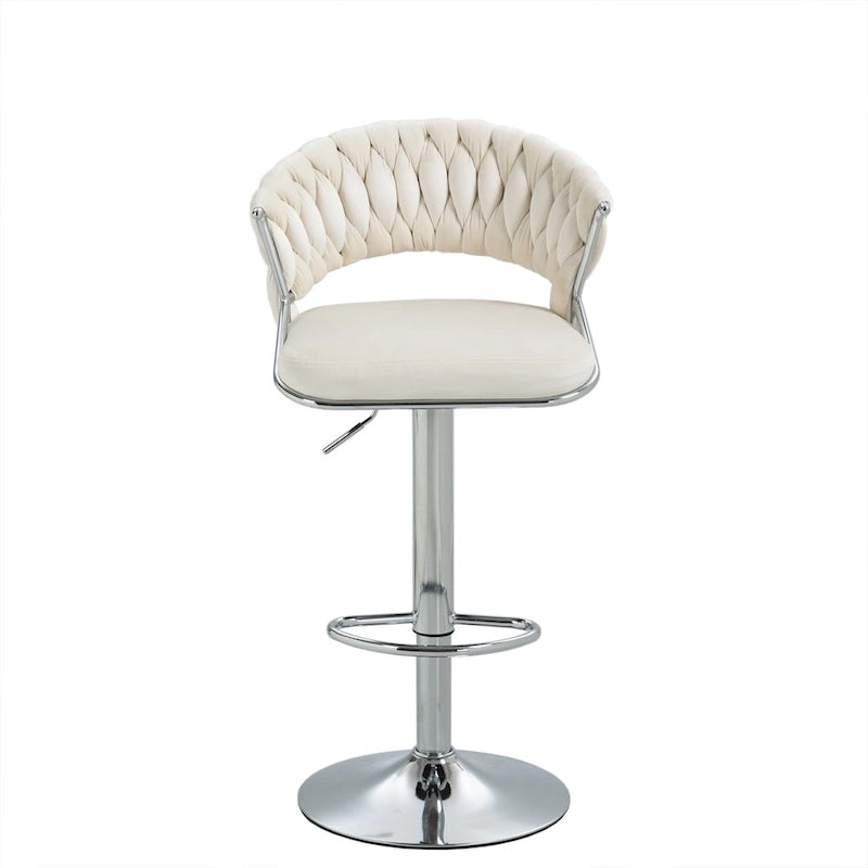 2er-Set Barhocker, höhenverstellbar mit drehbarer Sitzfläche