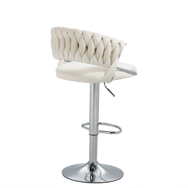 2er-Set Barhocker, höhenverstellbar mit drehbarer Sitzfläche