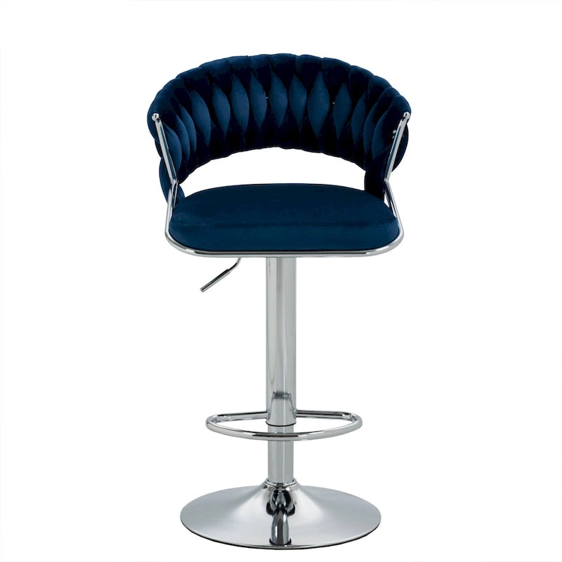 2er-Set Barhocker, höhenverstellbar mit drehbarer Sitzfläche