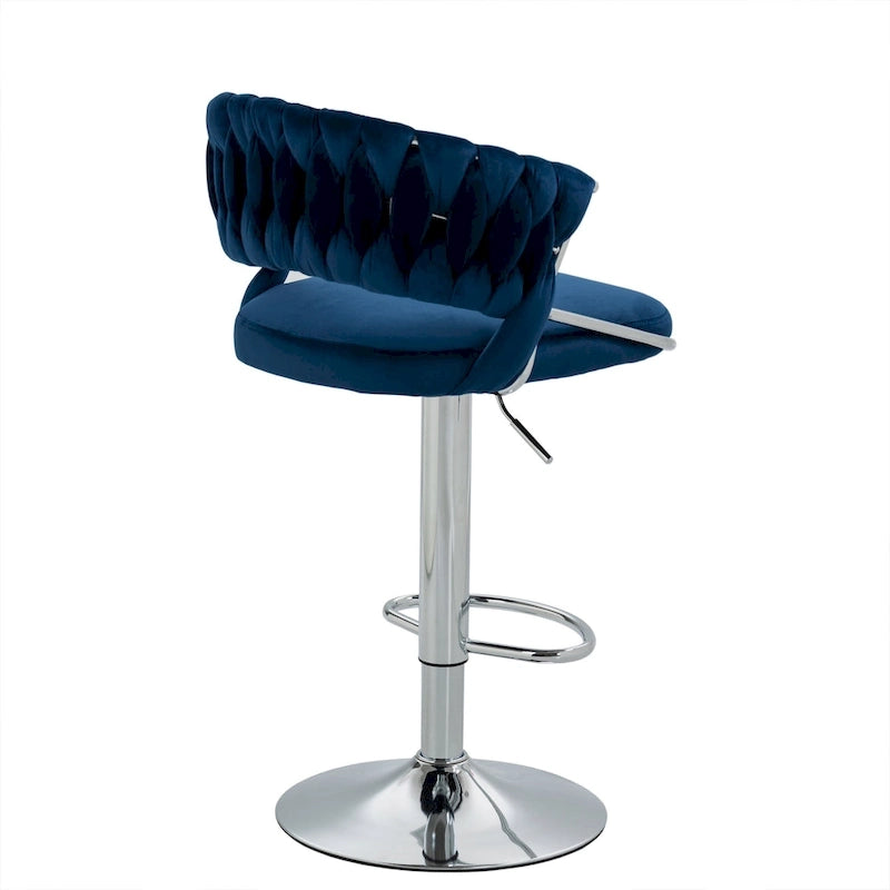 2er-Set Barhocker, höhenverstellbar mit drehbarer Sitzfläche