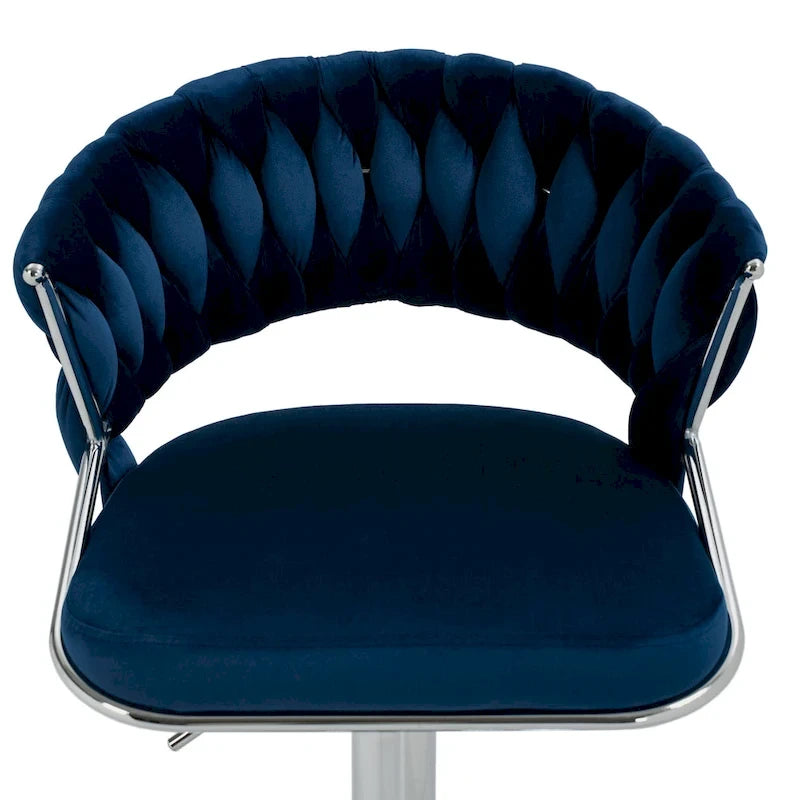 2er-Set Barhocker, höhenverstellbar mit drehbarer Sitzfläche