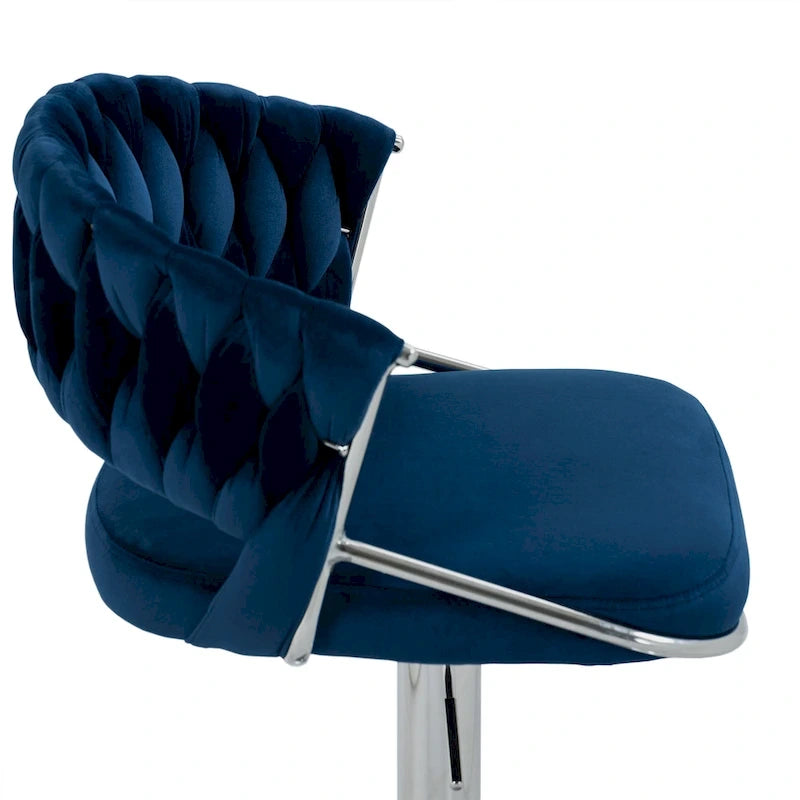 2er-Set Barhocker, höhenverstellbar mit drehbarer Sitzfläche