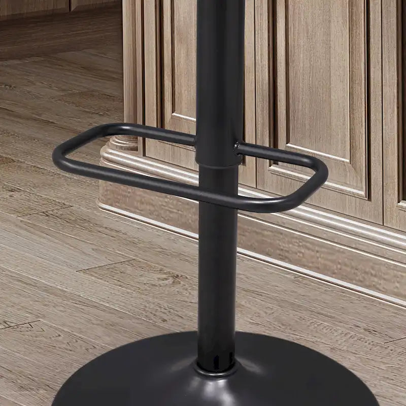 Barhocker aus gebogenem Holz mit Kunstleder und Drehfunktion, höhenverstellbar