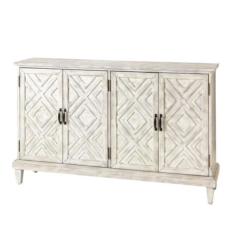 Traditionelles Sideboard im Used-Look mit verstellbaren Einlegeböden