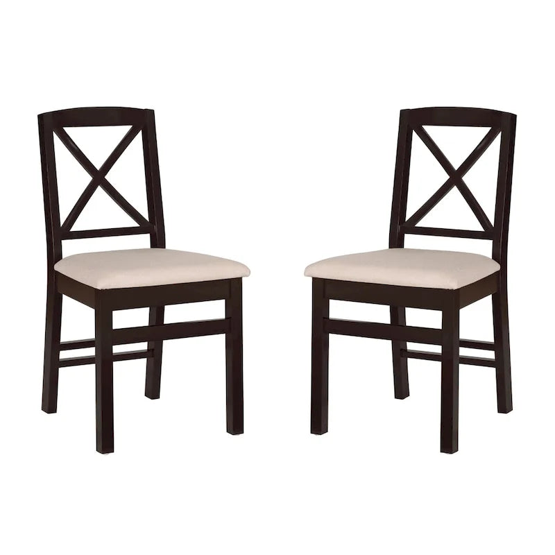X-Rücken Esszimmerstuhl-Set, 2-teilig