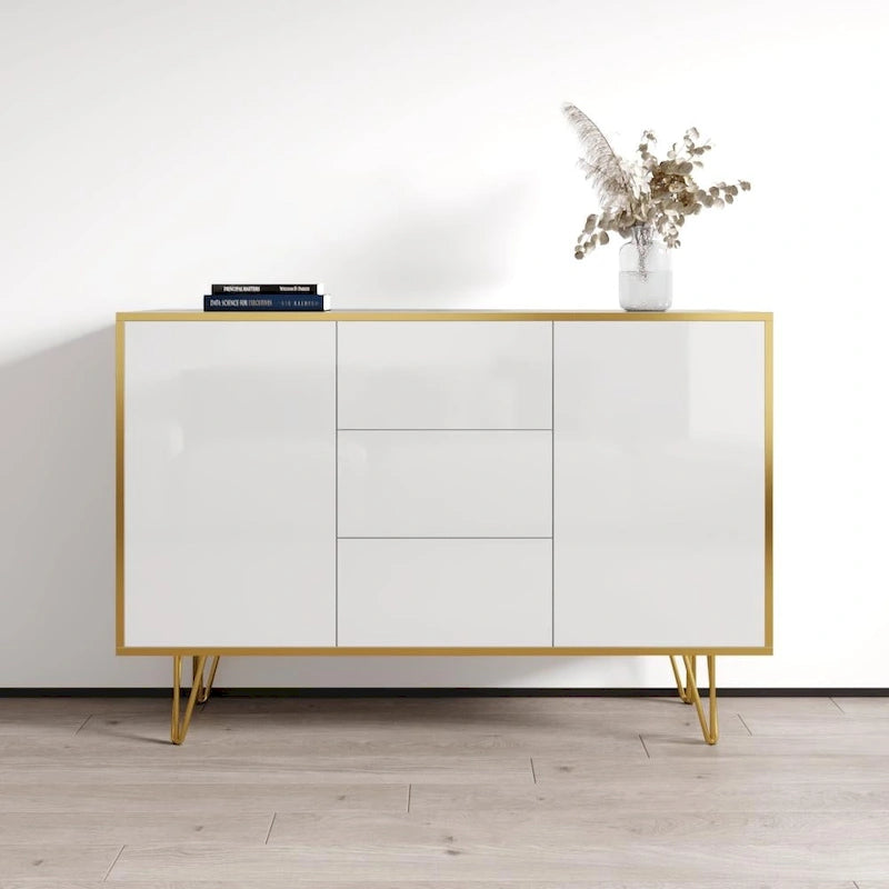 Modernes Hochglanz-Sideboard, 140 cm