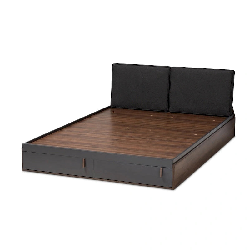 Modernes Queen-Size-Plattformbett mit Stauraum