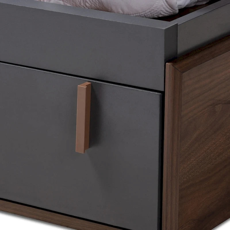 Modernes Queen-Size-Plattformbett mit Stauraum