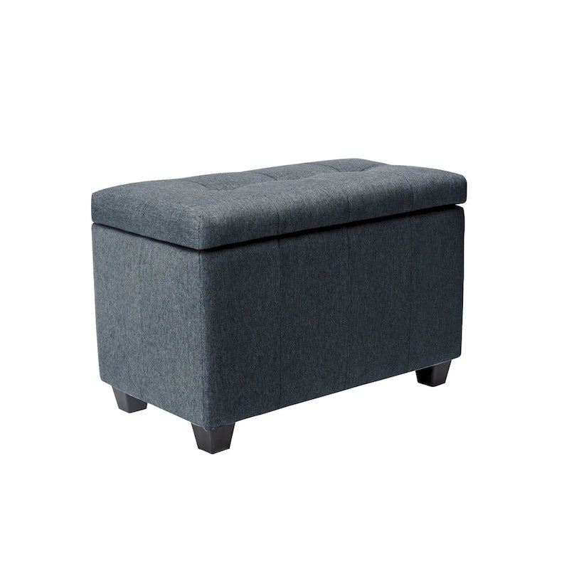 Stoff-Sitzbank mit aufklappbarem Deckel und Tufting-Design