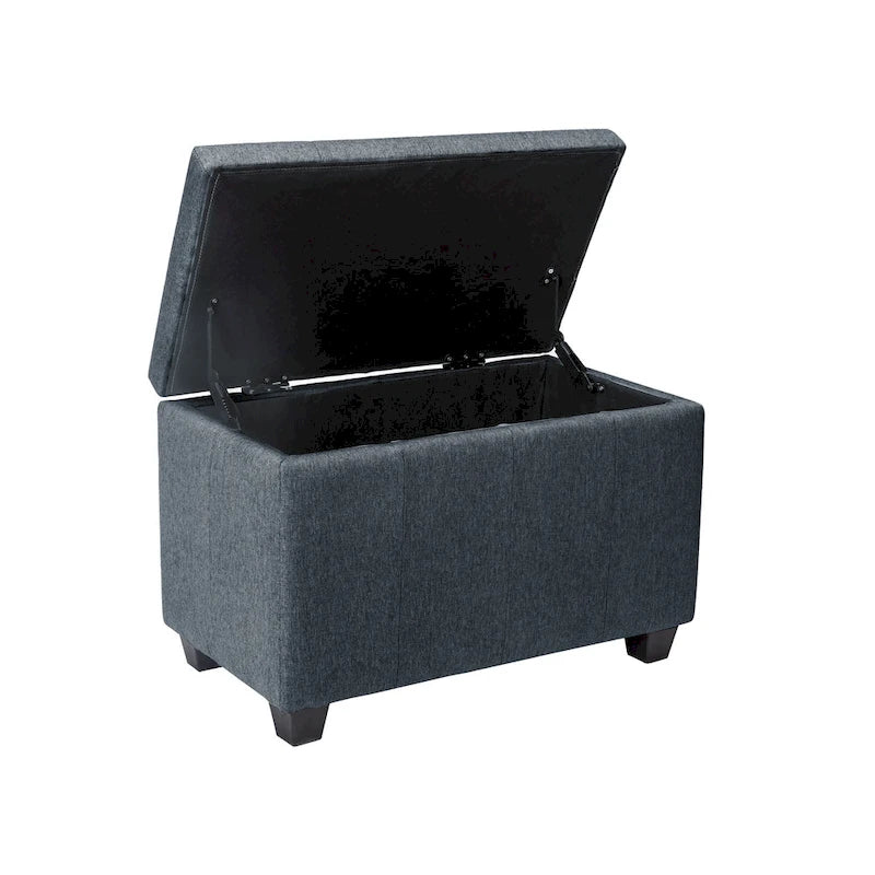 Stoff-Sitzbank mit aufklappbarem Deckel und Tufting-Design