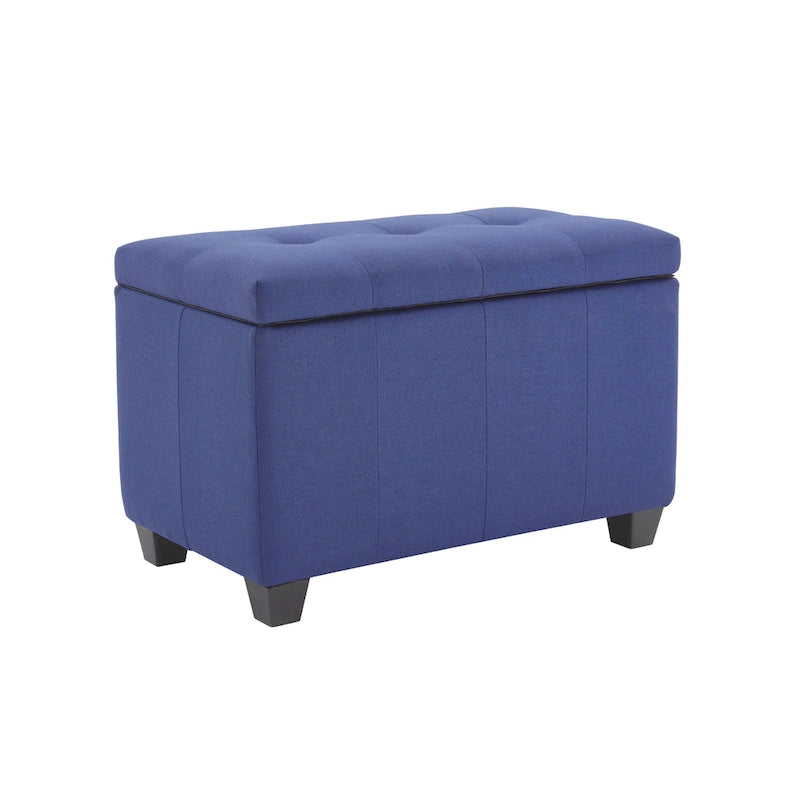 Stoff-Sitzbank mit aufklappbarem Deckel und Tufting-Design