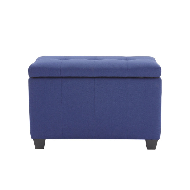 Stoff-Sitzbank mit aufklappbarem Deckel und Tufting-Design