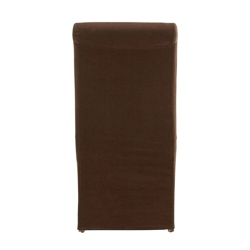 Slipcover-Parsons-Stühle mit gerollter Rückenlehne, 2er-Set
