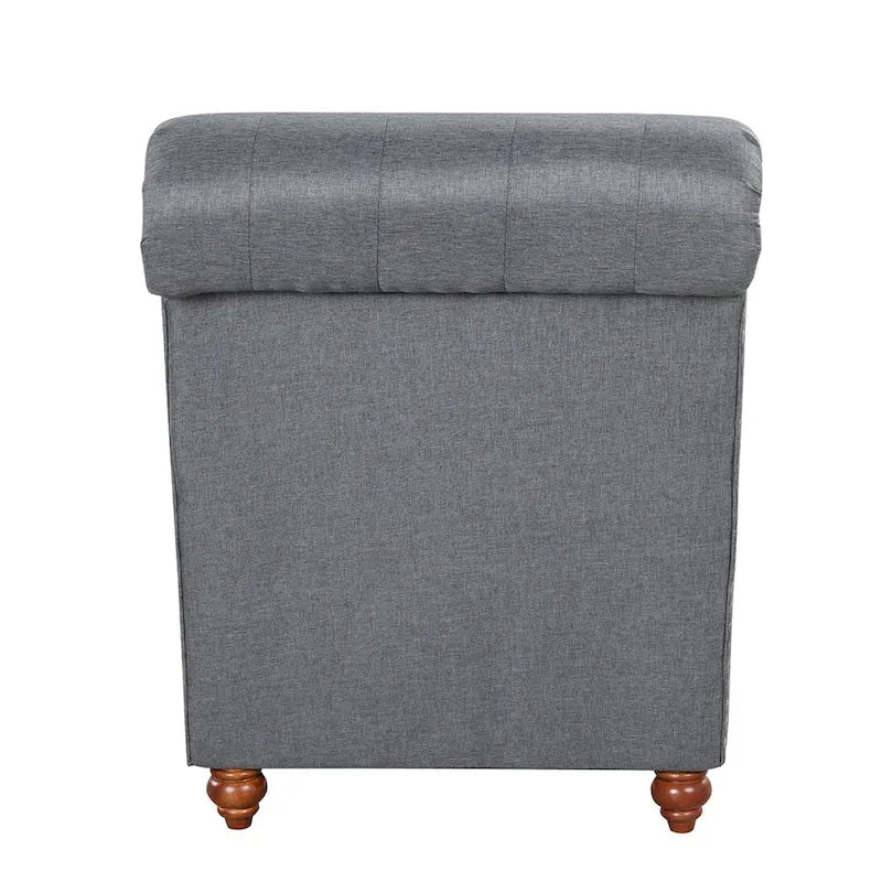 Moderne armlose Samt-Chaiselongue mit Nackenkissen