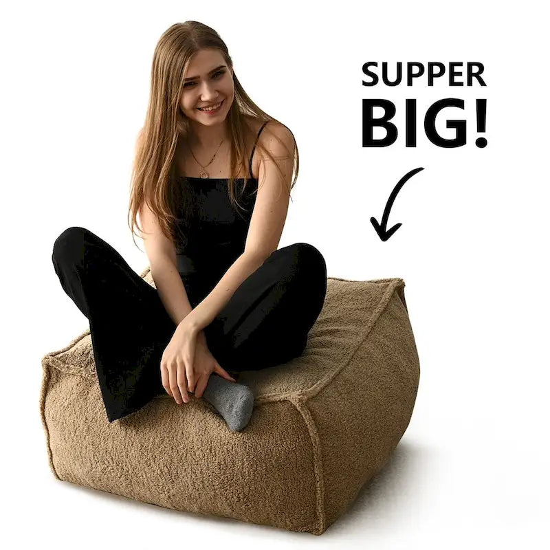 28x28 Sitzsack Hocker Pouf für das Wohnzimmer