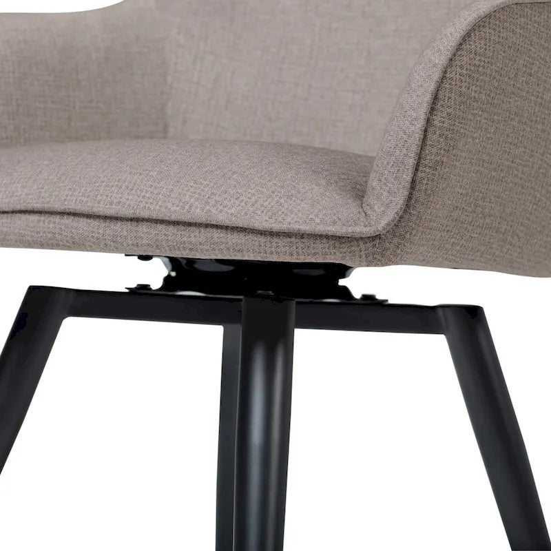 Dome Drehsessel mit Metallrahmen und Schaumstoffsitz