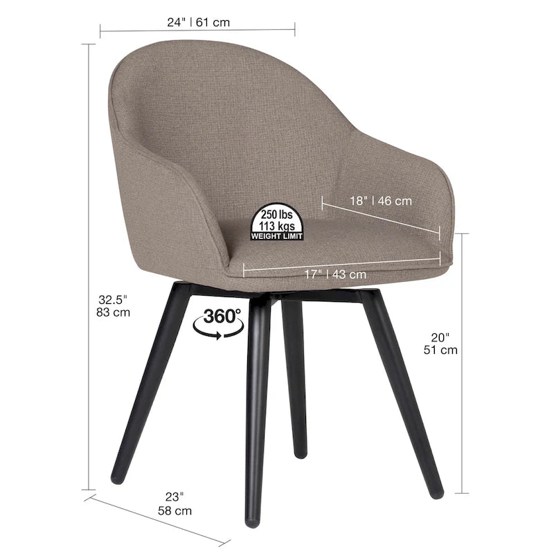 Dome Drehsessel mit Metallrahmen und Schaumstoffsitz