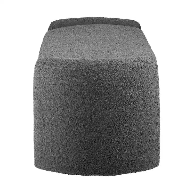Bouclé-Sitzbank mit Stauraum und Klappsitz