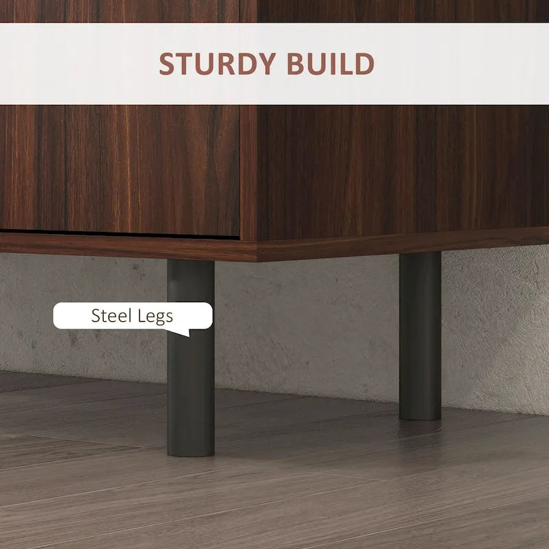 Sideboard mit 2 Schränken, 3 Schubladen und verstellbaren Einlegeböden