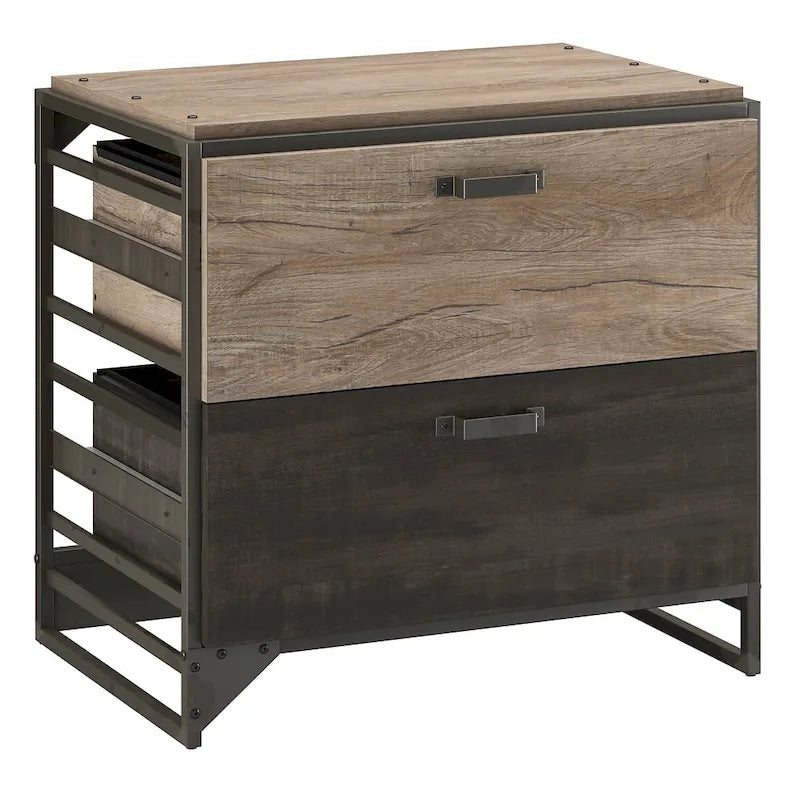 Aktenschrank in Rustikalem Grau