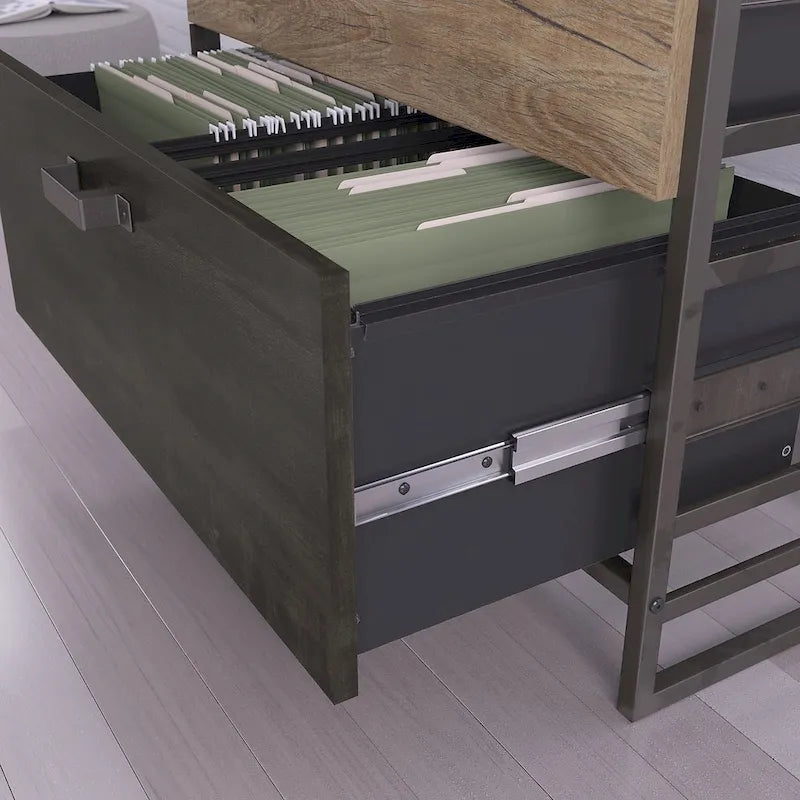 Aktenschrank in Rustikalem Grau