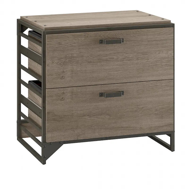 Aktenschrank in Rustikalem Grau