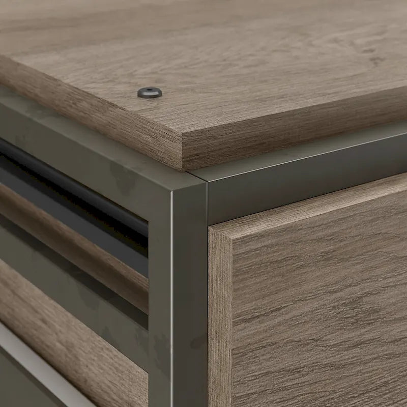Aktenschrank in Rustikalem Grau