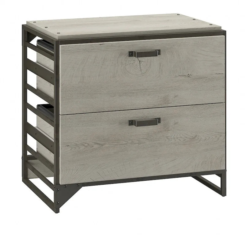 Aktenschrank in Rustikalem Grau